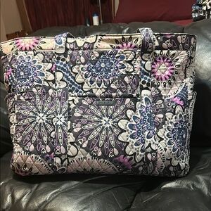 Stylish Quilted Tote Bag - Multicolor